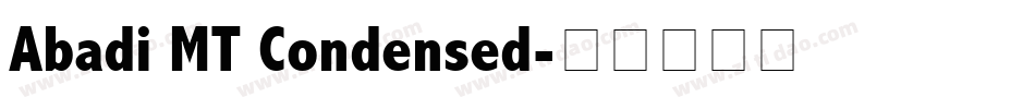 Abadi MT Condensed字体转换